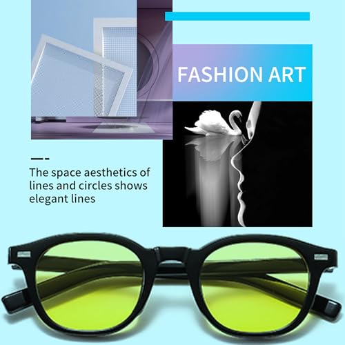 Image of Classic Small Round Sunglasses for Women Men Retro Circle Style Tinted Sun Glasses