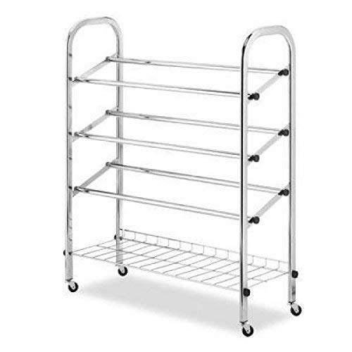 Whitmor Adjustable Rolling Shoe Rack, 12 Pair #TOP2