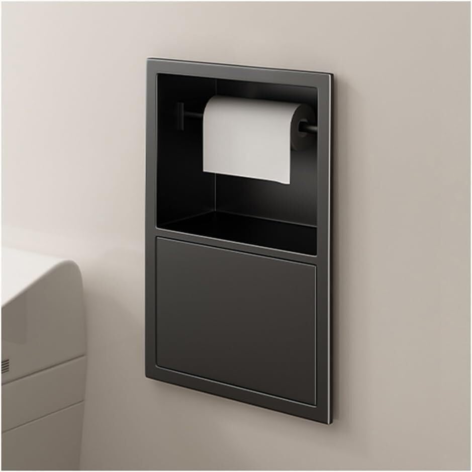Étagère de douche acier inoxydable antirouille panier rangement noir