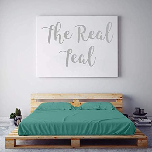 PeachSkinSheetsThe Real Teal Sheet Set - 1500tc Level of Softness - Extra Soft Cooling Sheets for Hot Sleepers and Night Sweats - Queen Size