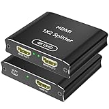 Compatibilità audio e video completa: lo splitter HDMI è compatibile con i principali formati audio, tra cui Dolby Digital-AC3, DTS 7.1 e LPCM, rendendolo ideale per l'uso con console di gioco (ad esempio, PS4/Xbox), lettori Blu-ray e set-top box.