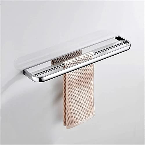 Porte-serviettes laiton bronze double barre 57 cm chic