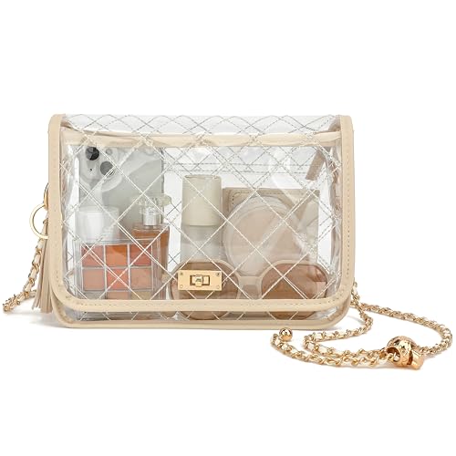 YGR Clear Bag for Women Stadium Events, Small Crossbody Purse for Concerts, Sports