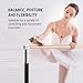 KLAR FIT Klarfit Barre Lerina Ballet Barre - Portable, Free Standing, Lightweight, 43 x 44 Inches, Perfect for Dance and Fitness Training at Home and Studio: 1.5-inch Ø, Height Adjustable, Steel