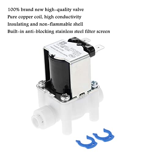 Water Solenoid Valve, Yetaha 24V DC 1/4" Hose Connection for RO Reverse