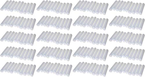 Wild Essentials - Paquete de 200 repuestos de inhaladores de aceite esencial de fibra de mecha, 1.6 in (1 58 pulgadas), varillas nasales en blanco