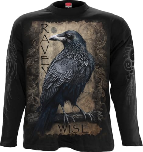 Spiral - Raven Wise - Longsleeve T-Shirt Black - XXL