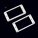 Set of 2 Humbucker Pickup Mounting Rings for bridge and neck pckups,Flat bottom,White