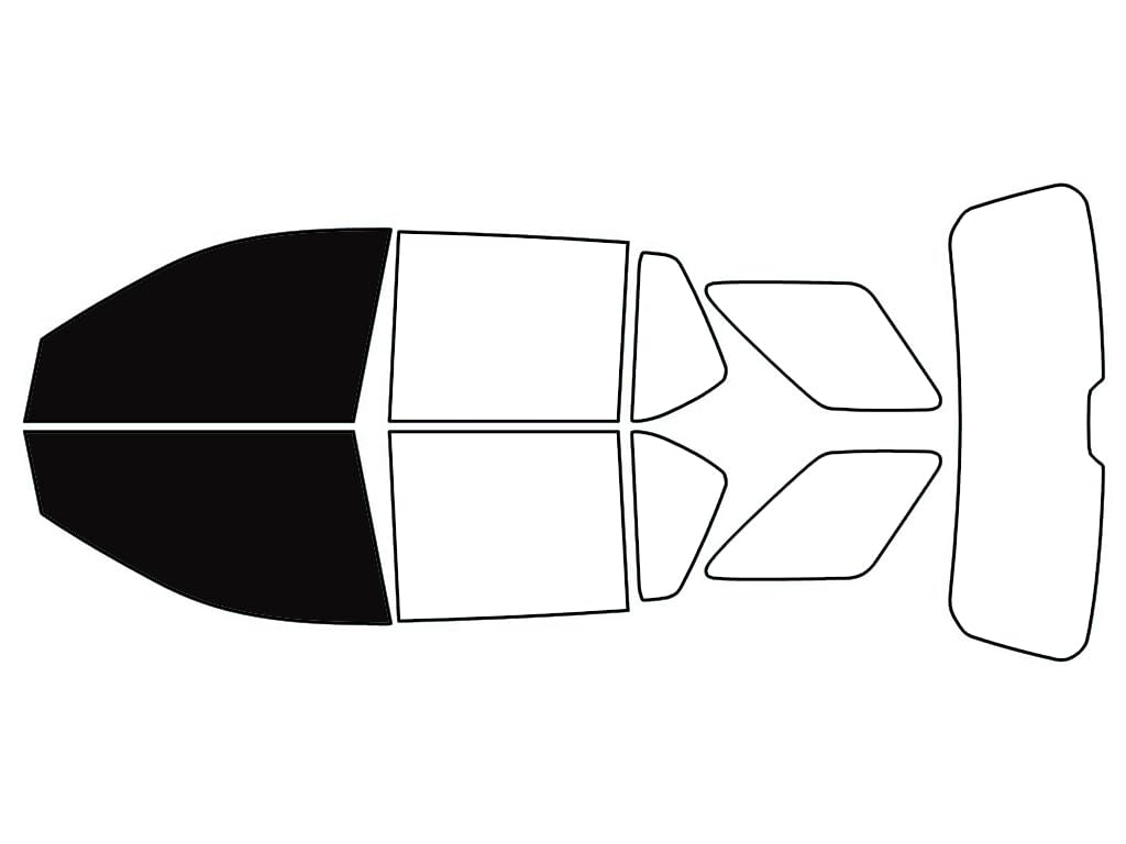 Rvinyl Window Tint Kit Compatible with Chevrolet Traverse 2018-2023 - Front Precut Kit - 5%