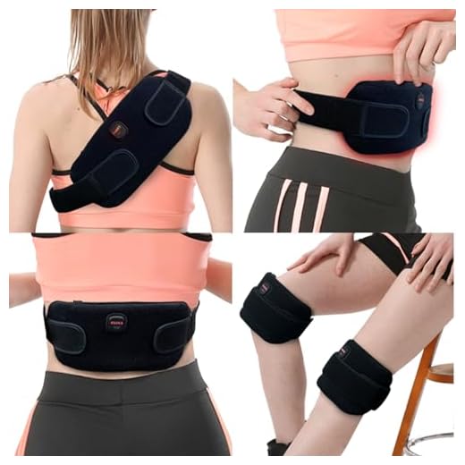 Kivdes Portable Electric Heating Pad Cordless Period Heating Pad for Menstrual Cramps Pain Relief Back Cordless Period Small Rechargeable Wearable Battery Powered Lower Black Battery Included