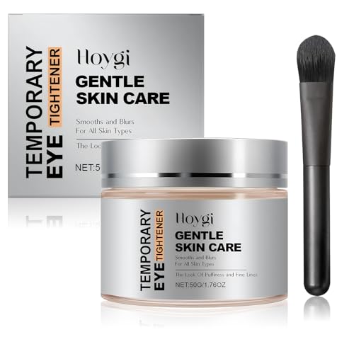 Instant Eye Tightener, Crema Reafirmante Instantánea para Ojos con Pincel, Tensor de Ojos Firme Instantáneo, Reafirma y Tensa la Ojera, para todo tipo de piel