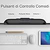 ZETIY Altoparlante per PC, USB Portatile Mini Soundbar, Alimentazione USB, Monitorare Casse PC per Telefono, Notebook, PC, Laptop, Desktop - Plug and Play （Nero）
