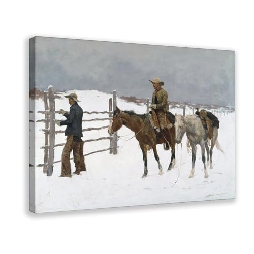 The Fall of The Cowboy de Frederic Remington toile pour salon et bureau