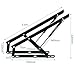 DVTFRYN Heavy Duty Bed Gas Springs - Industrial Lift Supports with Safety Valves, Corrosion-Resistant Steel Struts for Adjustable Bed Bases, Storage Ottomans, Home Furniture,0.6m