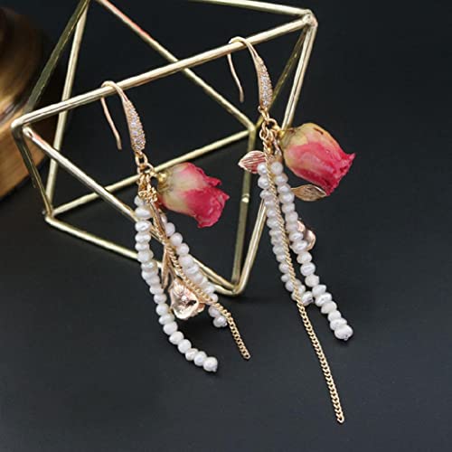 Adornos de flores secas hechas a mano para bisutería DIY miniatura 1