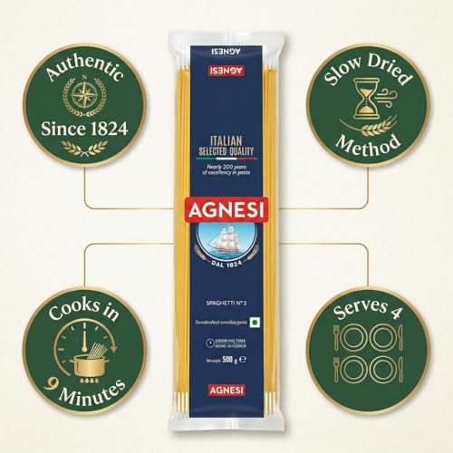 Image of Agnesi Spaghetti Pasta, 500g, Product of Italy