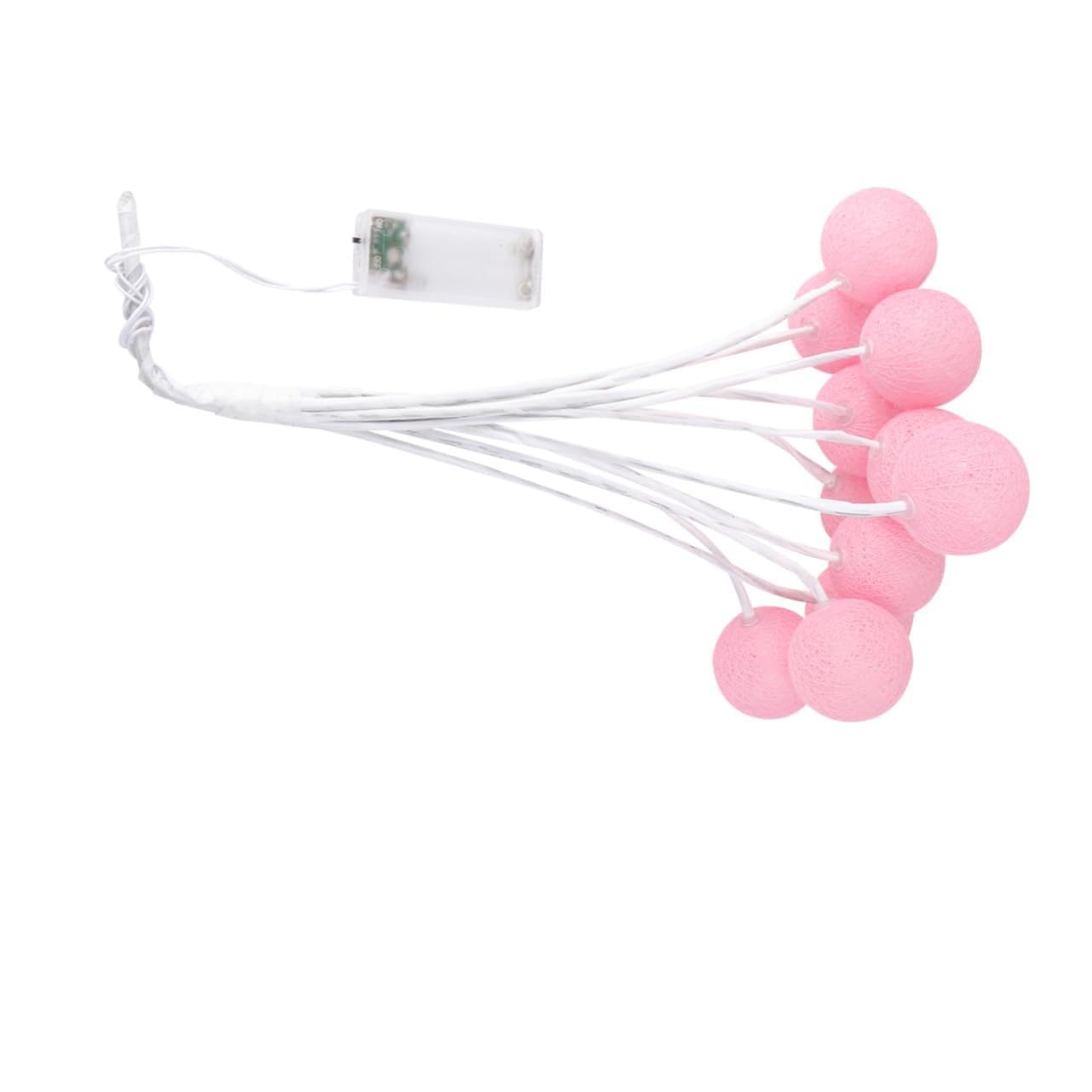 PRETYZOOM 1 Set Bouquet Lamp Cotton Thread Ball Light Portable LED String Light Decoration for Home and Party and for Friends and Family Pink