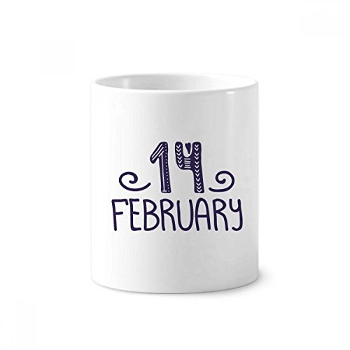 Gobelet céramique 14 Février Amour pour organiser les brosses éparpillées avec cette coupe 350ml