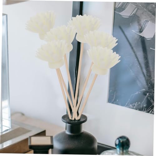Difusor Aromático con 30 Varillas de Rattan Blanco Natural miniatura 4