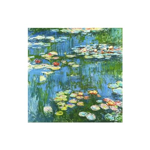 Peinture célèbre nénuphars Claude Monet impression toile 80x80 cm