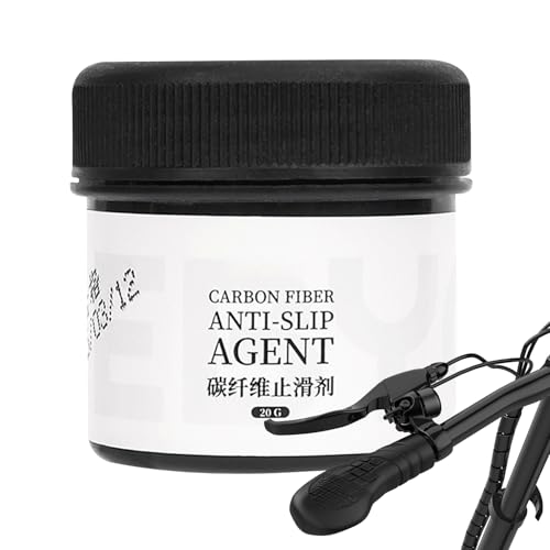 Grasa para pedales de bicicleta – 20 g, agente antideslizante de fibra de carbono | Lubricante de fricción para fijaciones manillar tija sillín montaña carretera exterior