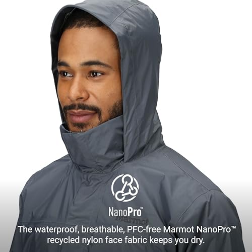 Image of MARMOT Men's Precip Eco Waterproof Rain Jacket - 100% Recycled, Breathable, Lightweight, Packable Raincoat