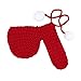 Knit Willy Warmer with Snow Balls, Funny Naughty White Elephant and Christmas Gag Gift for Him Men Husband Boyfriend