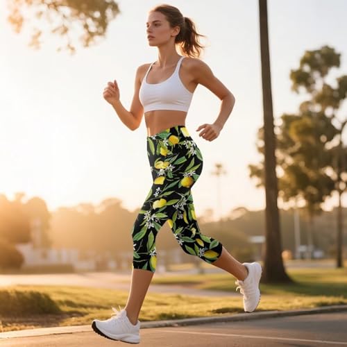 Cute Capri Leggings with Pockets for Women XS-3XL High Waisted Workout Pants4