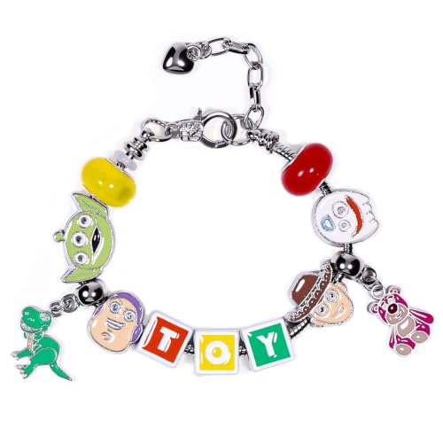 AICase for Toy Merch Story 5 Toys Gifts Cosplay Inspired Bracelets Adjustable Lobster Clasp Chain Bracelets Shirts Woody Costume Outfit Jewelry Gifts for Fans Women Birthday decorations_3