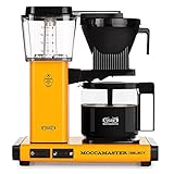 Moccamaster 53815 KBG Select UK Plug Filter Coffee Machine, Aluminium, 1520 W, 1.25 liters, Yellow Pepper