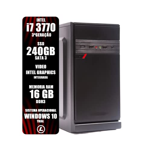 PC HOME/I7 3770/H61/16GB DDR3/SSD 240GB/GABINETE ATX/200W/WIFI-LIDER 007