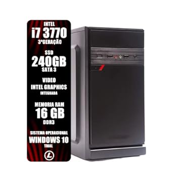 PC HOME/I7 3770/H61/16GB DDR3/SSD 240GB/GABINETE ATX/200W/WIFI-LIDER 007