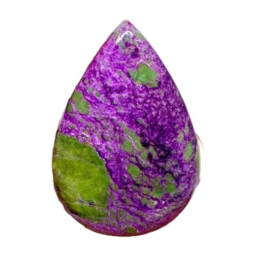 Cabochon stichtite naturelle poire 35x23mm pour la création de bijoux uniques DIY