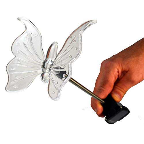 Luminária Solar para Jardim Borboleta 4 Peças CBRN12961