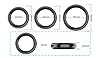 Dstymkler Ensemble réutilisable d'anneaux correcteurs en silicone pour hommes pour enlever l'adhérence du prépuce, lot de 3 #4