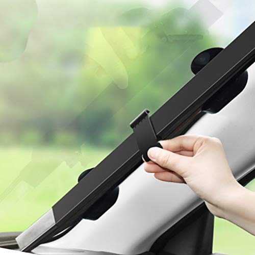 FAVOMOTO Brisa Do Carro Sun Sombra Carro Cortina Retrátil Estilo Acordeão Isolamento Automático Retr