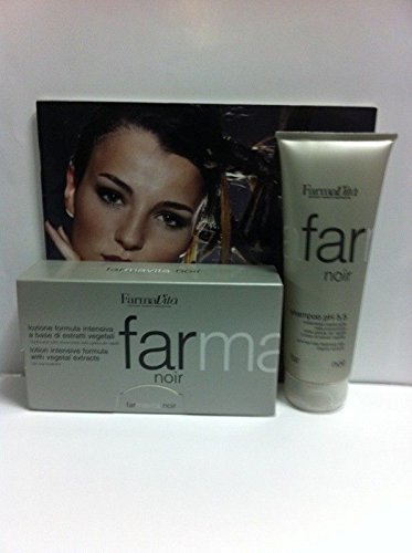 Farma Noir Shampoo Ph 5.5 250ml (8.33 Oz) Plus Lotion 12x8ml by FarmaVita