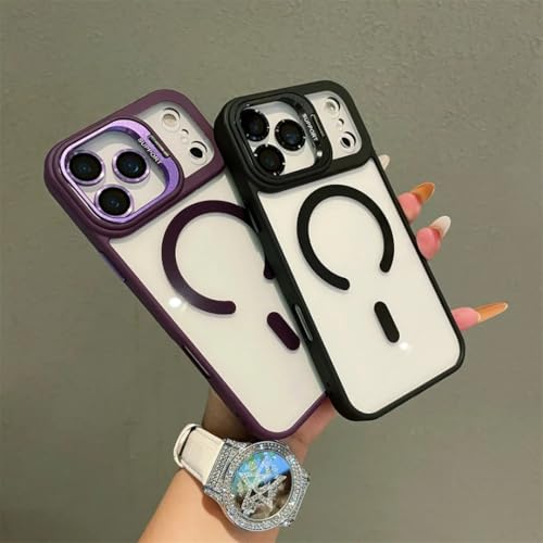 Coque magnétique iPhone 15 pliable avec support mains libres