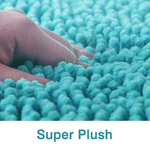 FCSDETAIL rutschfeste, Hochflor Badteppiche 50X80 cm, Maschinenwaschbare Badematte, Badvorleger mit Wasserabsorbierenden… – Bild 4