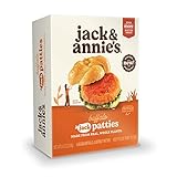 Jack & Annie's Buffalo Jackfruit Veggie Patties (9 oz, 8) - Juicy Vegan Chicken Patty - Delicious Plant-Based Meat Alternative - 51% Less Fat