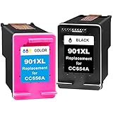 【Impresiones excepcionales】El cartucho de tinta 901 de primera calidad reduce en gran medida la posibilidad de que se obstruya el cabezal de impresión, a la vez que produce constantemente impresiones llamativas con un color vibrante, un texto nítido y un negro intenso.