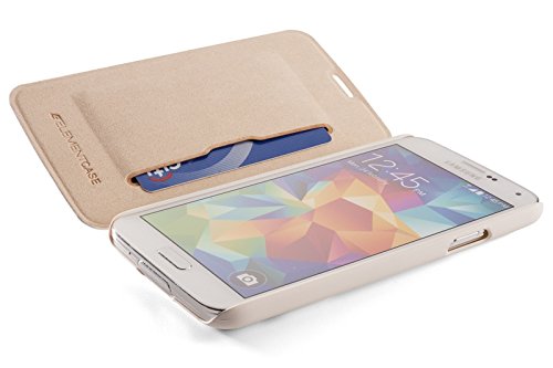 Element Case Soft-Tec Wallet Case for Samsung Galaxy S5 - White/Gold (SMS5-1110-WD00)