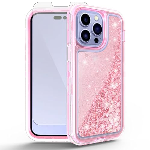Coque iPhone 14 Pro Max pailletée pour briller en soirée avec protection écran totale