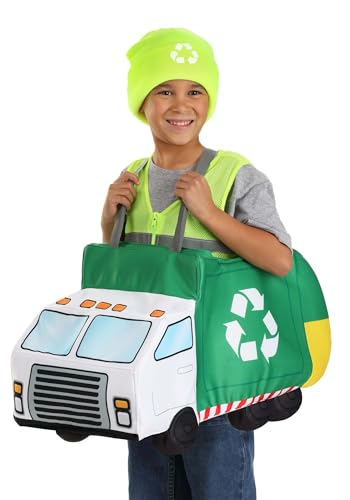 Disfraz infantil de camión de basura miniatura 1