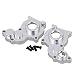 Mxfans 2 PCS Aluminum Alloy SCX0013 Silver Atomik Center Gear Box Mount AXIAL SCX10 Electric 4WD RC 1:10 Model car
