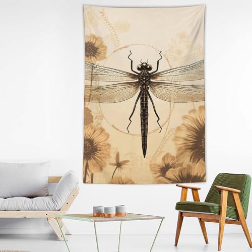 Tapisserie libellule poétique pour transformer l'atmosphère d'un dortoir