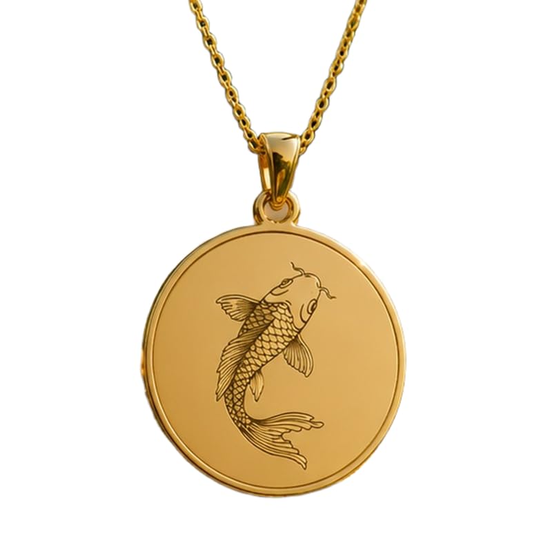 Pendentif poisson argent 925 plaqué or fait main d'exception