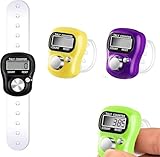 Fingerzähler,Elektronische LED-Fingerzähler,Elektronischer Fingerzähler Reihenzähler,Finger Counter,Mechanischer Handzähler,Mini Handzähler,Rundenzähler Digital,Elektronische 5 Digit LED-Display