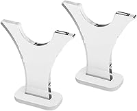 Vista 1 de luzen 2 piezas de acrílico transparente soporte desmontable varita mágica soporte soporte soporte para la colección de varitas y visualización