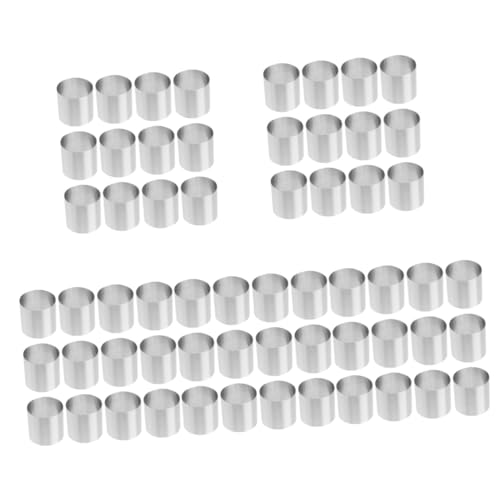 Zerodeko 5 Juegos Molde De Torta Planchas De Asar Planchas Para Asar Cortadores De Pastelería Decoración Miniatura Paellera Sartenes Horneado Creativo Anillos De Mousse De Pastel 12 Uds * 5